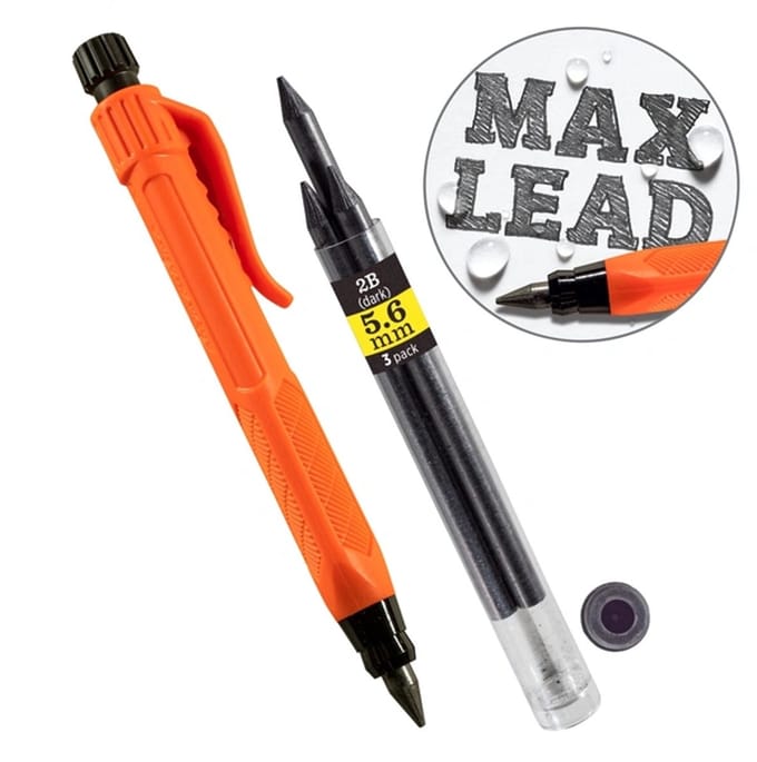 Rite In The Rain Vulpotlood - 5,6mm dikte - Work Ready Orange Pencil - Gravity-Fed Lead Holder -