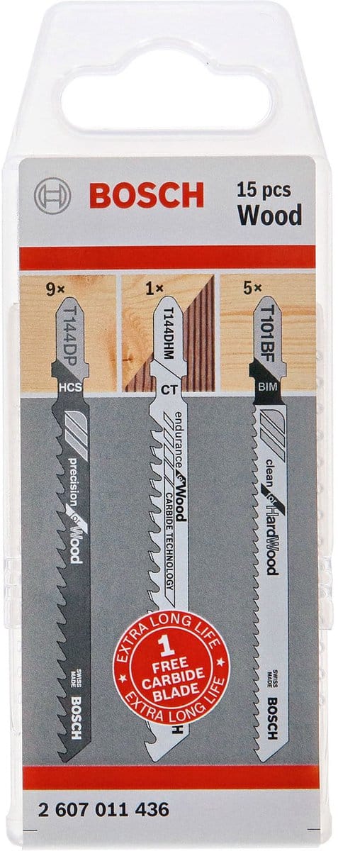 Bosch - Zagen Set - Hout - 15-delig - U-vormig