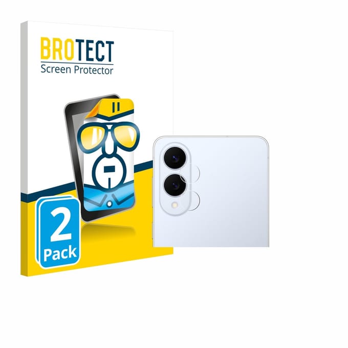BROTECT - Screenprotector voor Samsung Galaxy S25 Edge (ALLEEN Camera Lens) - Folie Beschermfolie transparant 2 Stuks