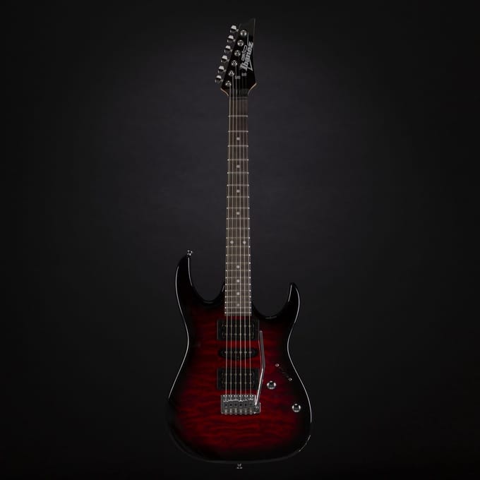 Ibanez GRX70QA‑CA – GIO Series Elektrische Gitaar – Candy Apple – HSH Pickups