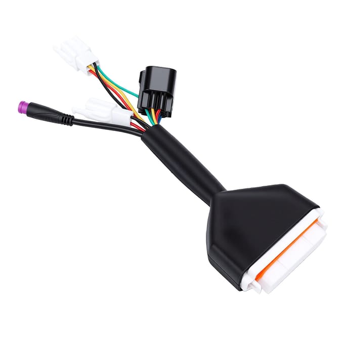 Elektrische Fiets Controller Hoofdlijn Kabelboom Assemblage Vervanging voor Tuttio Soleil01 Compatibel met M Knop black