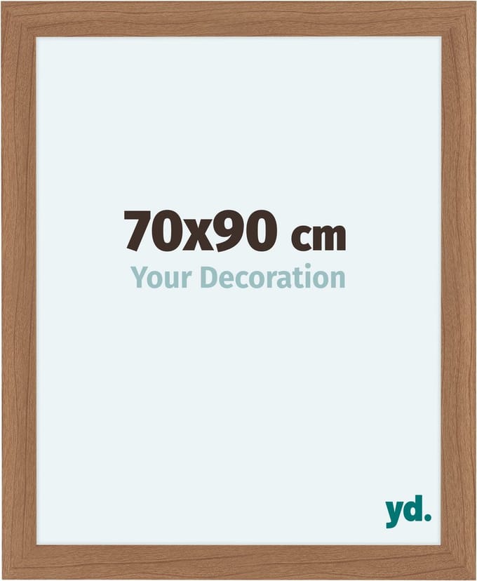 Your Decoration - Fotolijst 70x90 cm - MDF - Notenhout Licht - Como