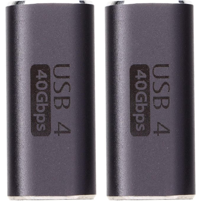 Type C naar Type C Adapter Vrouwelijk naar Vrouwelijk 40Gbps Gegevensoverdracht 100W Snel Opladen USB C Recht