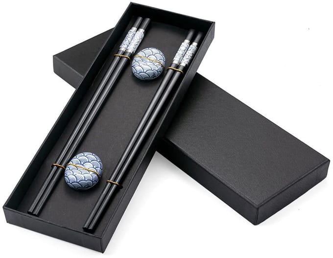 Dailygoods - 2 Paar Glasvezel Sushi Eetstokjes - Voedselveilig en Herbruikbaar