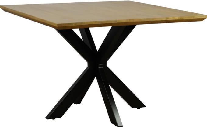 Eettafel Colorado vierkant mangohout 110x110 cm - Naturel
