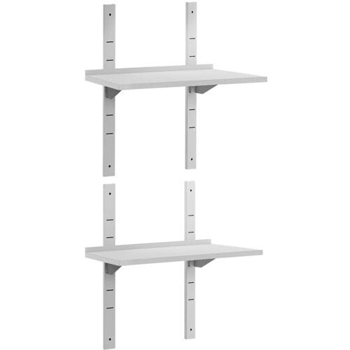 GGM Gastro Dubbele RVS wandschap ECO - 600x400mm zilver