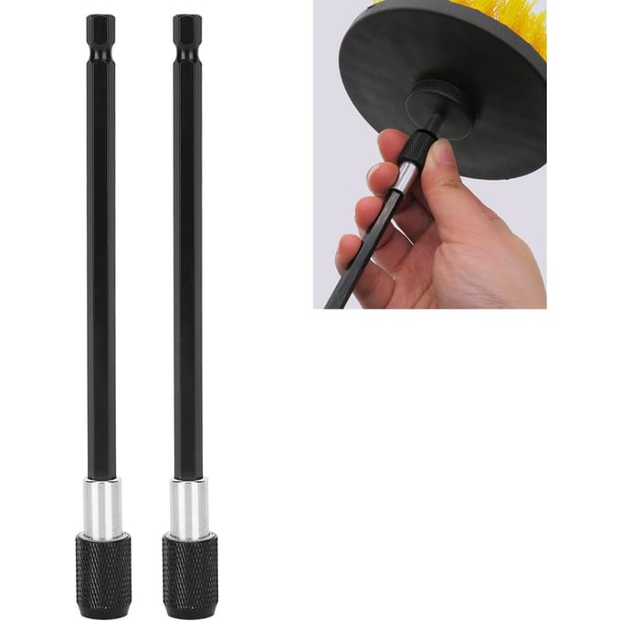 2 stuks snelwissel zeskant schroevendraaier zelfborgende verlengstang voor boormachine 150 mm
