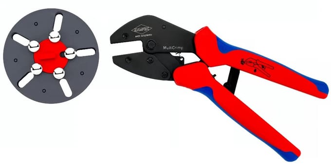 KNIPEX MultiCrimp krimptang 250mm met wisselmagazijn (97 33 LE)
