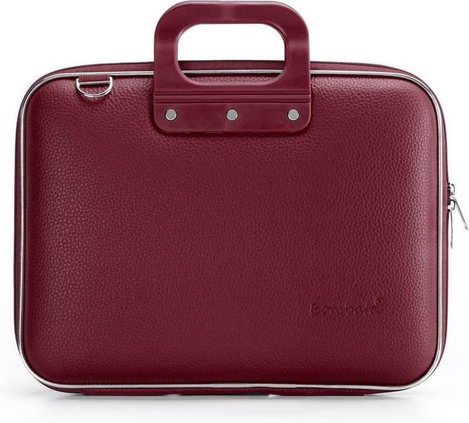Bombata MEDIO Universele Laptoptas - 13 / 13.3 / 14 inch - Donker rood