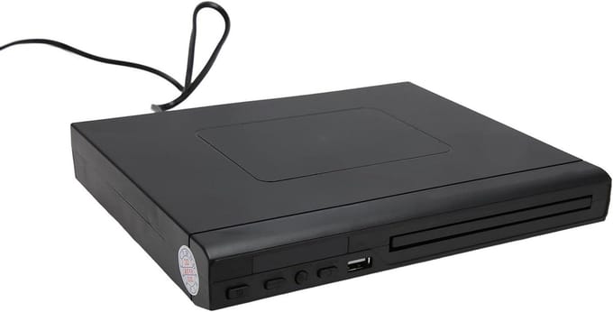 Mini DVD Speler - CD Speler - Thuisbioscoop Ervaring - Regiovrij Afspelen - Compact Formaat - Zwart