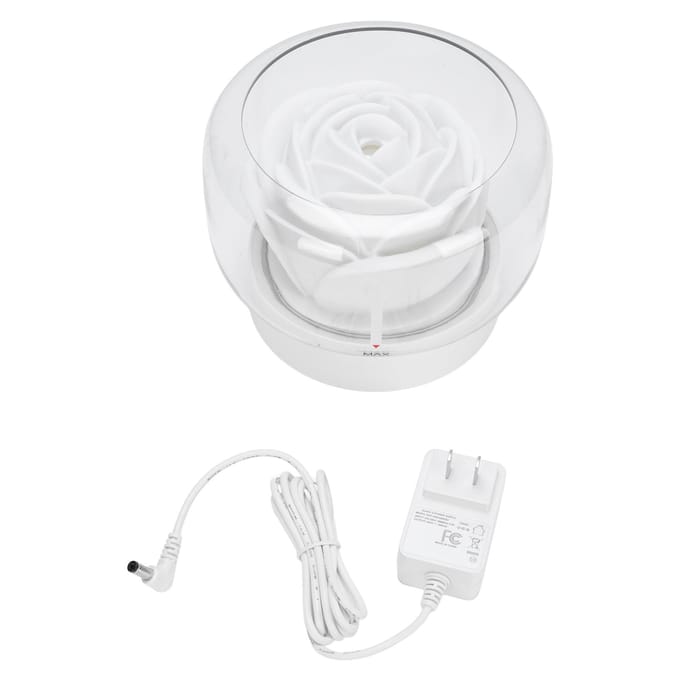 Essentiële Olie Diffuser Luchtbevochtiger Stille Bloem Aromatherapie Diffuser met 7 Kleuren Nachtlampje voor white