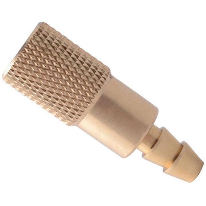 Auto 6mm band bandenpomp ventiel connector band luchtpomp klem ventiel clip messing goud
