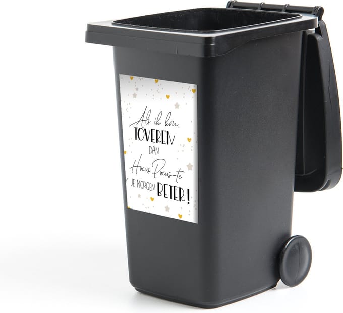 Container sticker Beterschap - Spreuken - Hart - Hocus pocus - 40x60 cm - Kliko sticker