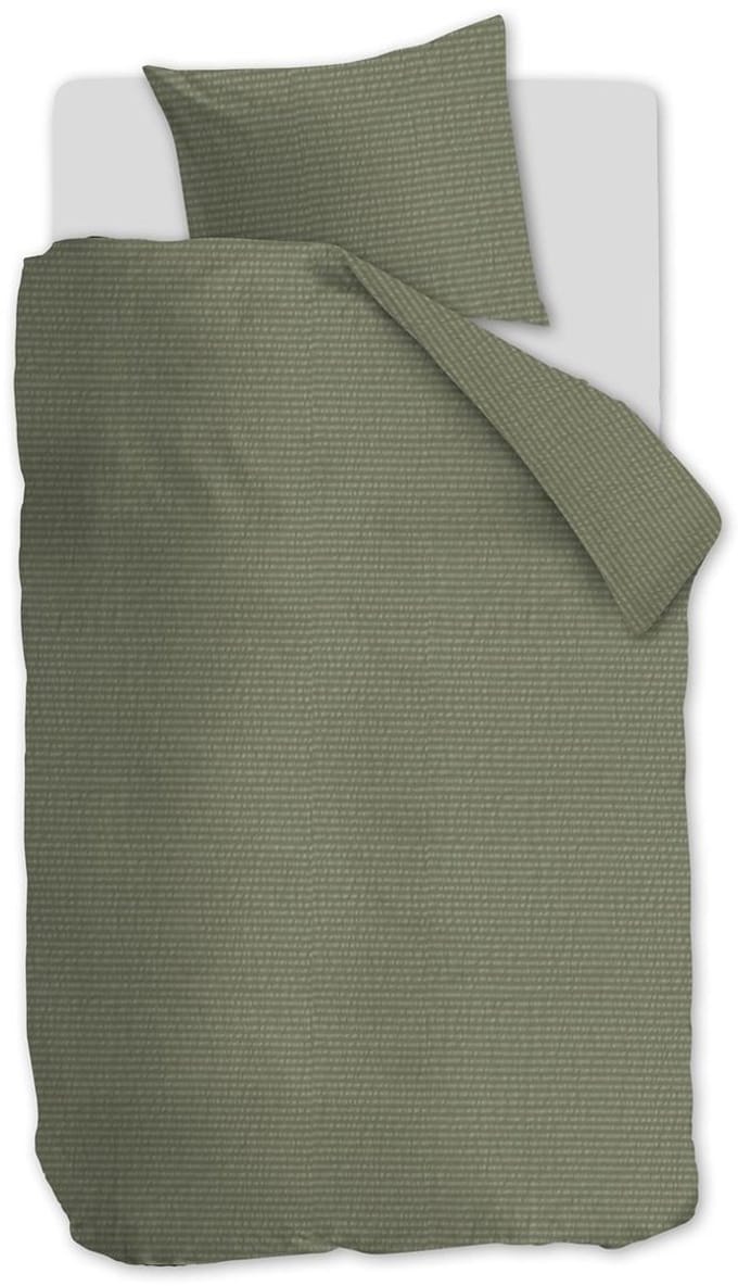 Beddinghouse Summer dekbedovertrek - Effen - Eenpersoons - 140x200/220 - Green