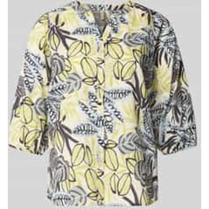regular fit blouse met een all-over bloemenmotief