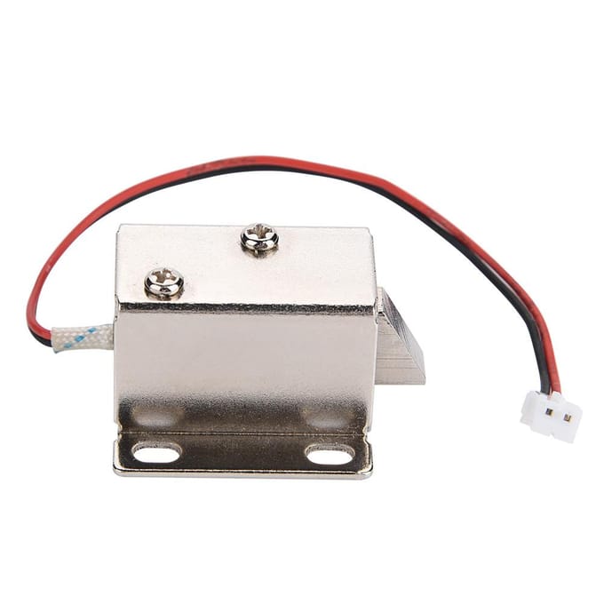 Solenoid Elektromagnetisch Elektrisch Slot Toegangscontrole voor Deur Kast Lade wit