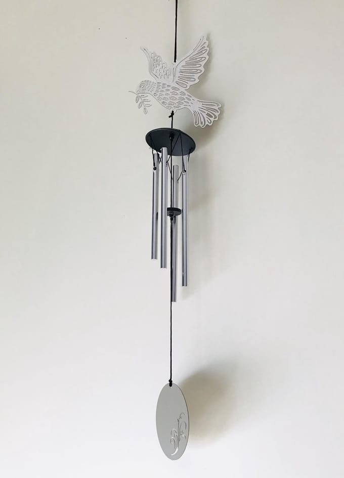 Nature's Melody Windgong Windorgel Victorian Tunes Victoriaanse deuntjes Duif 45cm