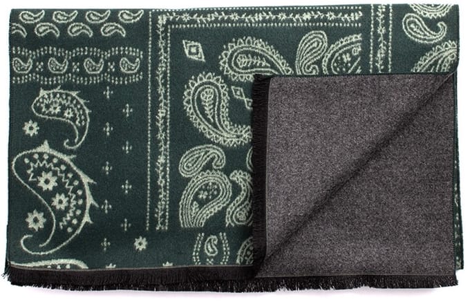 DESIDERIO Viscose scarf with paisley patchwork Green (TRSCIE218 - 900)