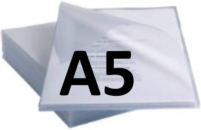 50 x Insteekmapje L-model Office Basics - A5 (klein) - 0.11mm