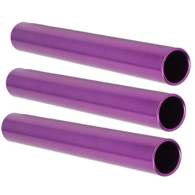 3 PCS Bâton de Relais de Compétition Couleur Vive Creux Sculpté Alliage d'Aluminium Bâton de Relais Piste pour beige