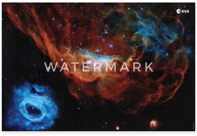 ESA Hubble Beeld Van Een Schitterende Sterrengeboorte Poster 60x40 cm