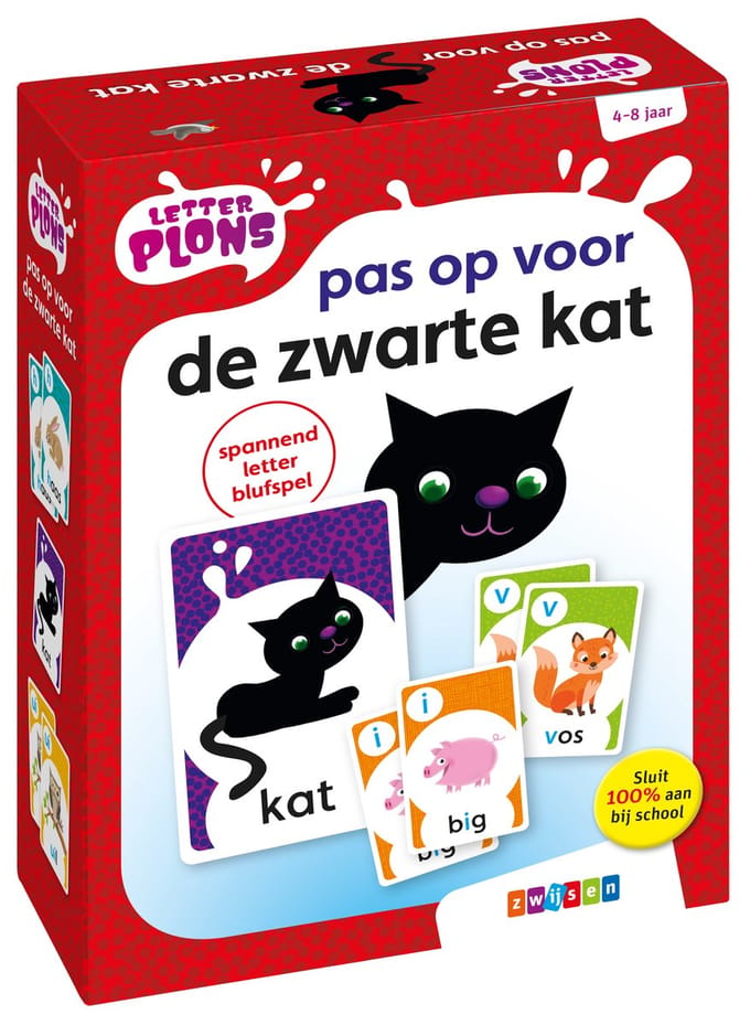 Letterplons - Letterplons pas op voor de zwarte kat