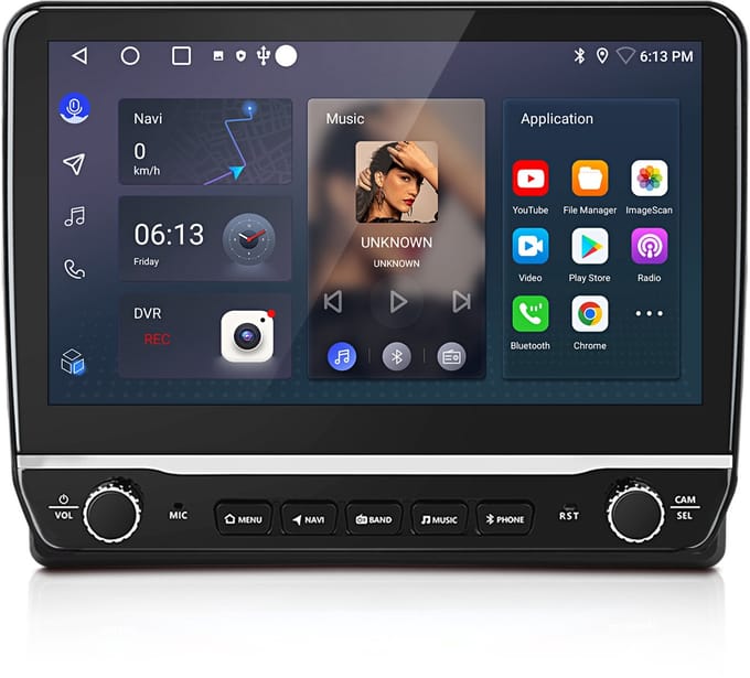 Junsun Android 15 Autoradio Geschikt Voor Audi A4 8E 8H B6 B7 (2000-2009) Accessoires, 2GB+64GB, Draadloze CarPlay, DAB+, GPS-Navigatie, Bluetooth, 10.1-inch Touchscreen, DSP, Quad-core processor