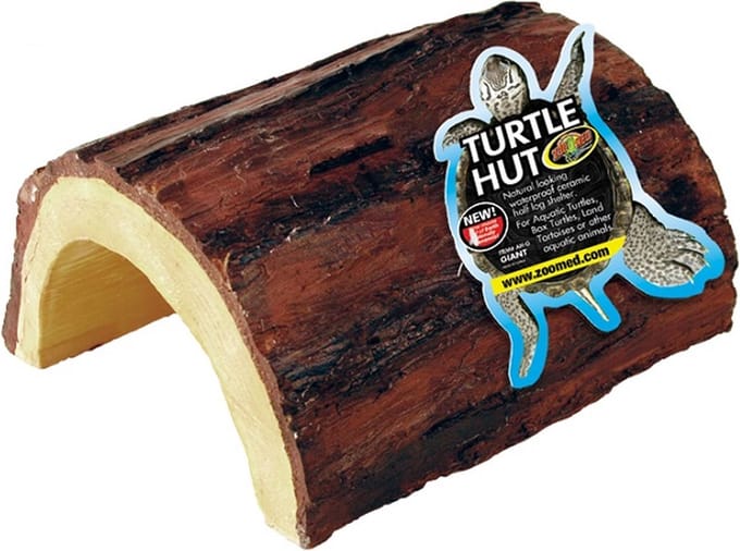 Zoo Med Turtle Hut – Schildpad Hut - Keramisch - Boomstronk - Medium - 12x13x5.5cm