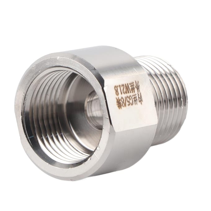 Adaptateur Connecteur Convertisseur de Cylindre pour Régulateur CO2 d'Aquarium Femelle G5/8 vers Mâle W21.8 gray