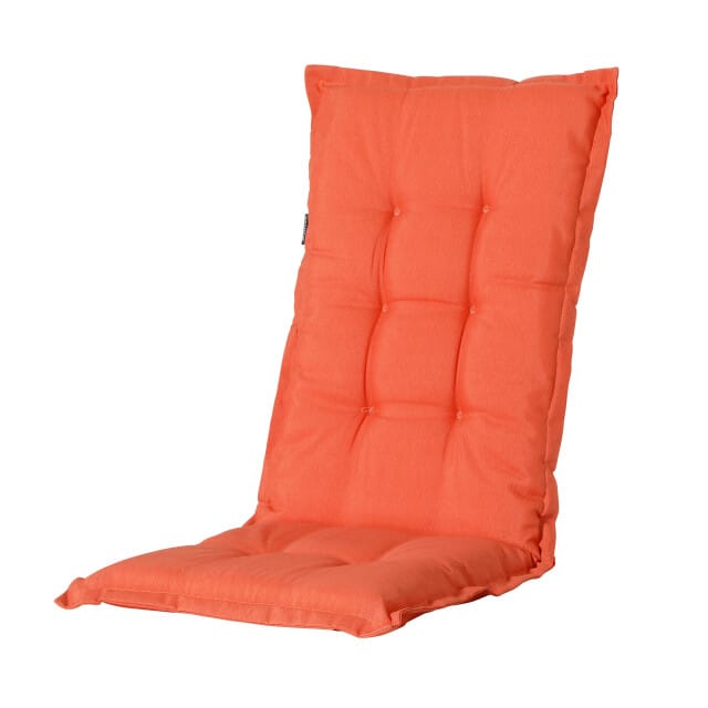 Madison tuinkussens hoge rug panama flame orange 123x50 - 4 stuks