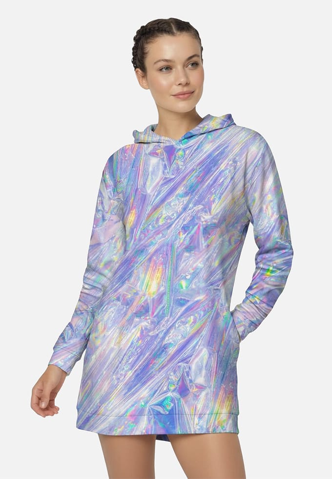 "Magic Foil" Oversize hoodiejurk
