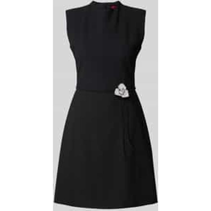 Getailleerde kokerjurk met viscose, model 'KELENDI'