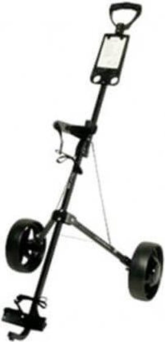 FastFold Basic Aluminium 2-wiels Golftrolley - Zwart