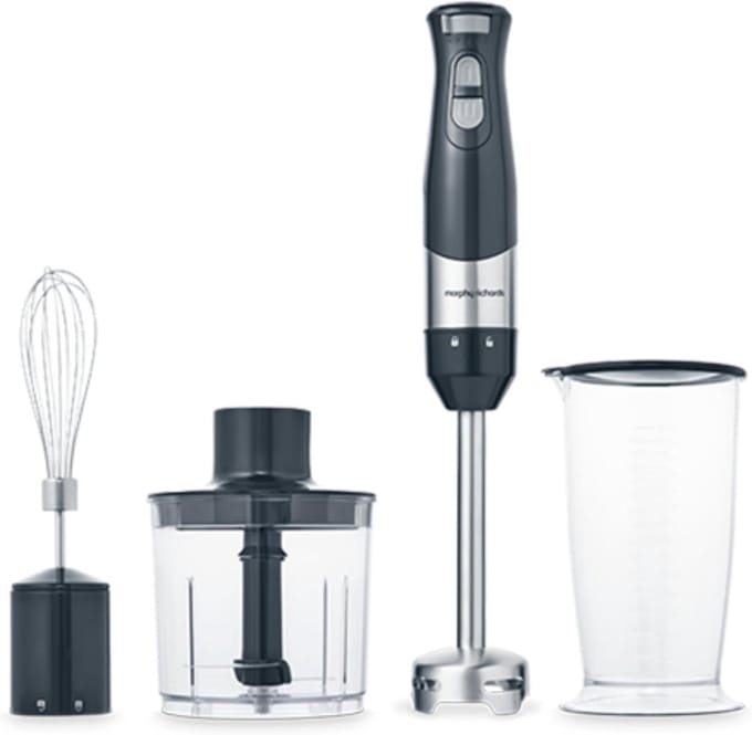 Handmixer Set - Keukenmixer - Mengen en Mixen - Krachtige 600W Motor - 700ml Kan - Grijs