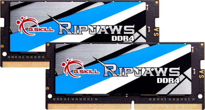 G.Skill Ripjaws SODIMM DDR4-2666 - 32GB - CL19 - Dual Channel (2 pcs) - Intel XMP - Zwart