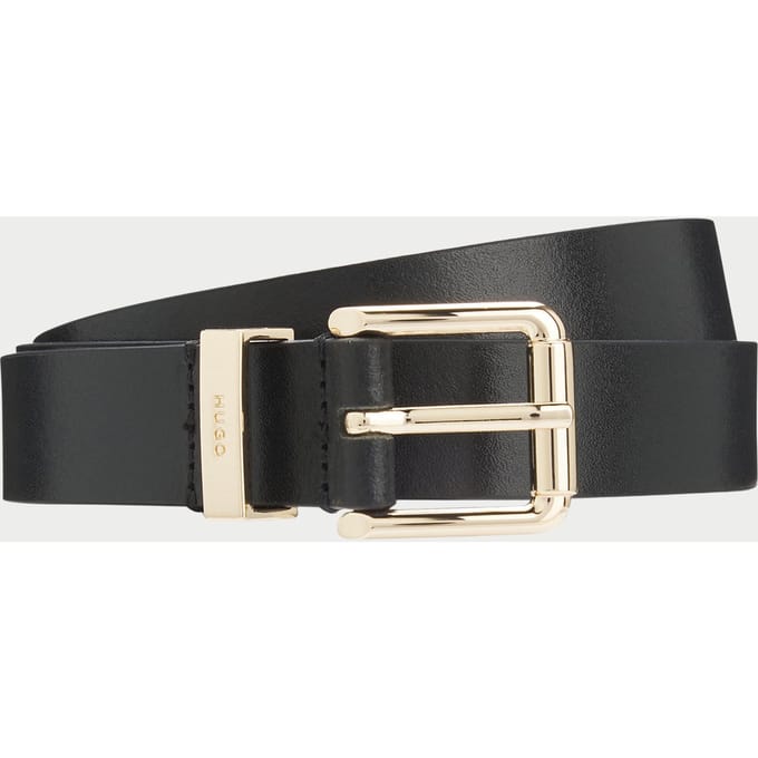 Riem van echt leer met logodetail model 'Palm-MLoop'