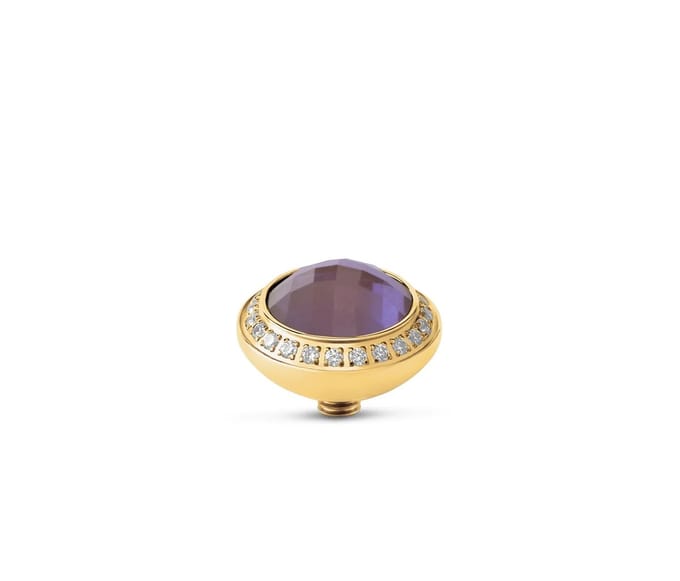 Melano Twisted Lush CZ Steentje Litchi | Goud