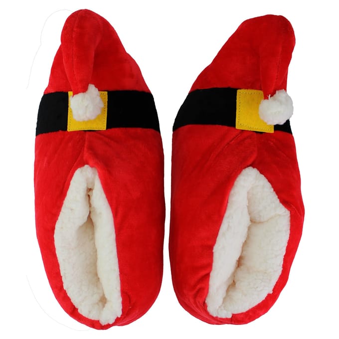 Unisex Kerst Zachte Kerstman Slippers