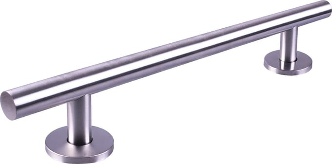 Aidapt RVS rechte handgreep - Geborstelde afwerking 62 cm - Zilver