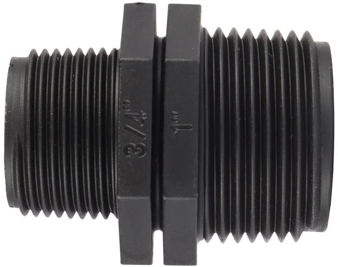 Talen Tools - Verloopnippel - Voor binnendraad - Kunststof - Van 1 naar 3/4 inch