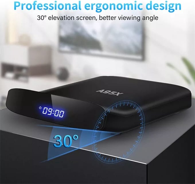 Xcruiser A95X W2 stb tv box internet 4k hd AV1 video media Player box 2-16 GB