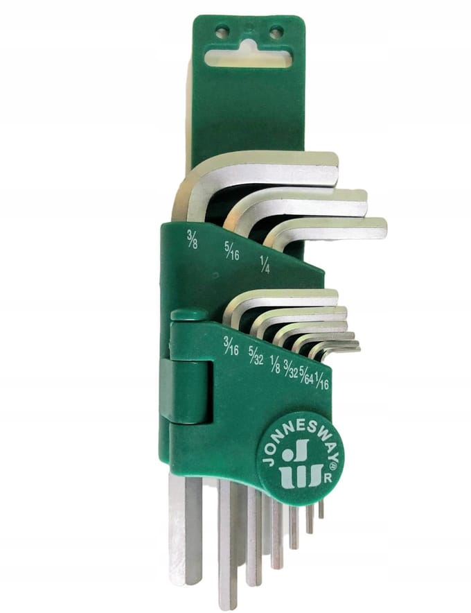 Jonnesway inbussleutelset Inch 9 Delig H01SM209S