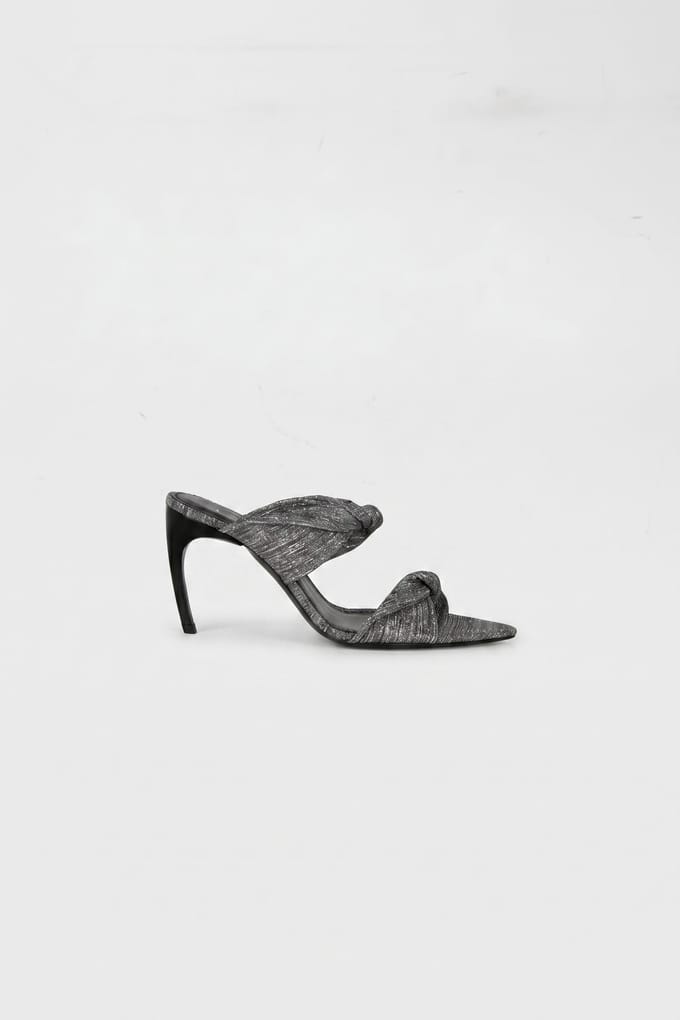 IRO Paris Twisty Glitter Mules Silver/black Taglia: 37 | Tacchi Alti Outlet | Donna | Grigio