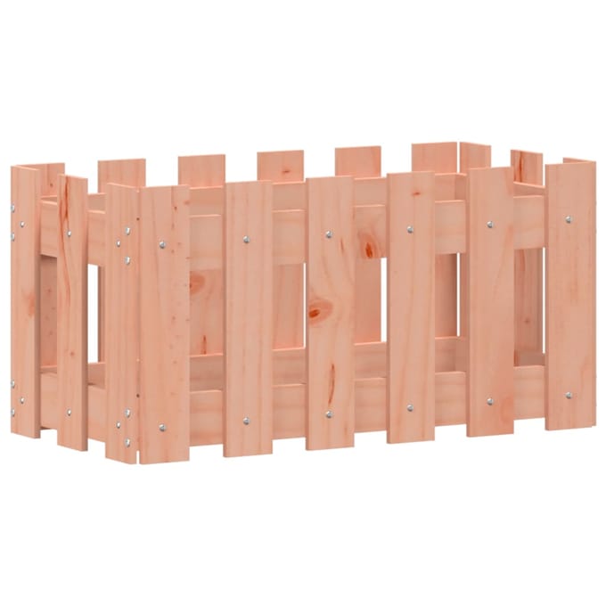 vidaXL - Plantenbak - met - hekontwerp - 60x30x30 - cm - massief - dougashout