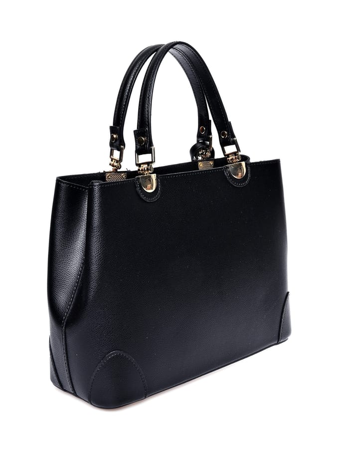 Isabella Rhea Zwart Rundleer Tas