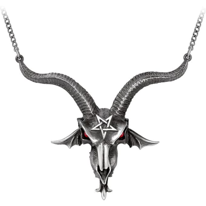 Alchemy Gothic - Gothic Halsketting - Baphometica Pendant - zilverkleurig