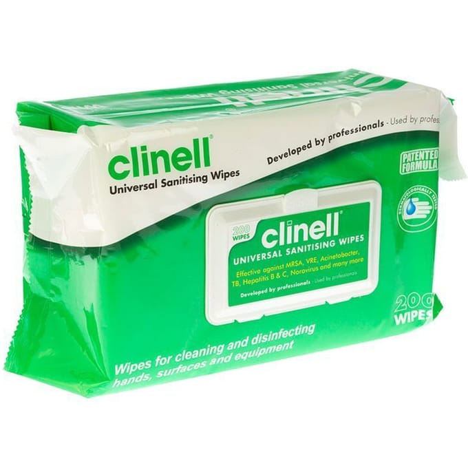 Universele reinigingsdoekjes Clinell - 200 doekjes