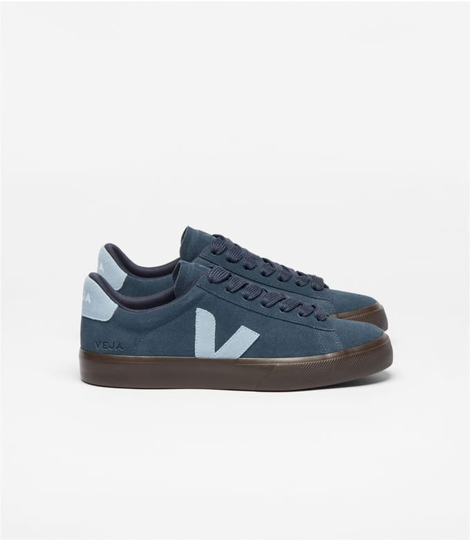Veja Campo Suède Dames Nautico Staal Eagle Sneakers
