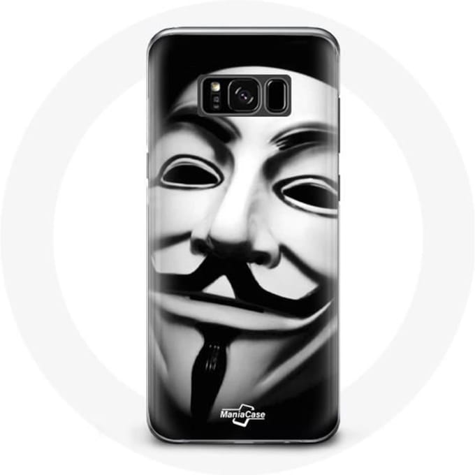 Coque pour Samsung Galaxy S8 plus Nous sommes légion masque anonyme