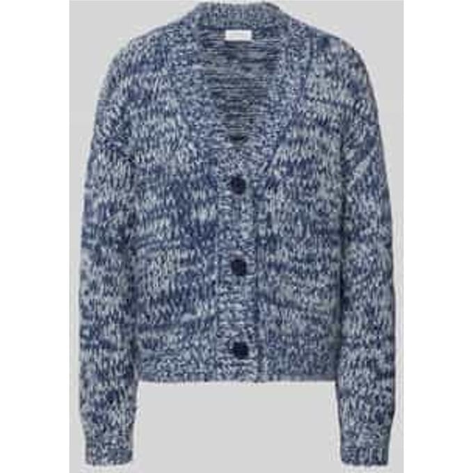 Relaxed fit cardigan in two-tone-stijl met alpaca